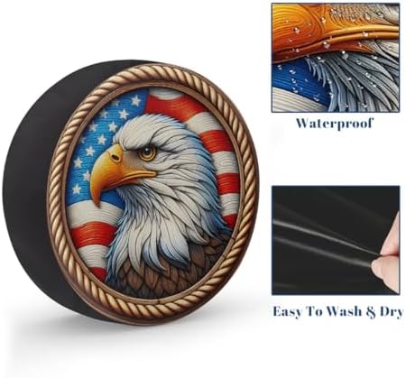 Flag Spare Tire Cover Waterproof Dust-Proof Spare Wheel Covers - Image 4