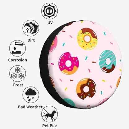 Donuts Spare Tire Cover for RV Trailer Sweet Chocolate Donut Candy - Image 4