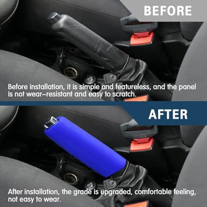 Car Handbrake Cover Gear Shift Knob Cover, Auto Comfortable Grip Handbrake Cover - Image 5