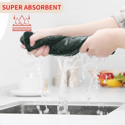 Homaxy 100% Cotton Waffle Weave Kitchen Dish Towels 12-Pack - Image 3