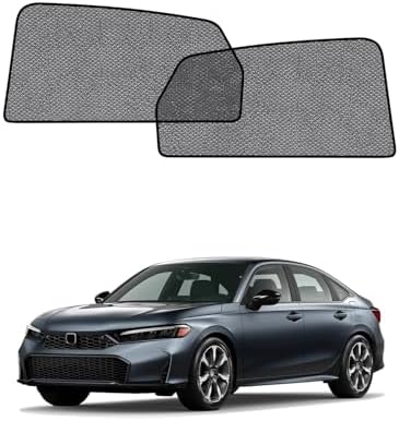Car Window Shade for Honda Civic 2022-2025, 2 Pack UV & Glare Protection by Unknown