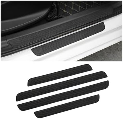 AICEL Car Door Sill Plate Protectors, Universal Car Door Entry Decoration by AICEL