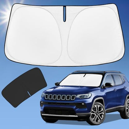 Sun Shade Sunshade for Jeep Compass 2017-2025 Windshield Cover by ZOIBVCARSUNSHADE