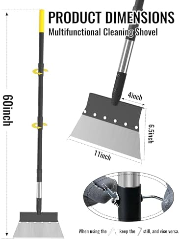 Garden Flat Shovel, Heavy Duty Multifunctional Cleaning Shovel - Image 2