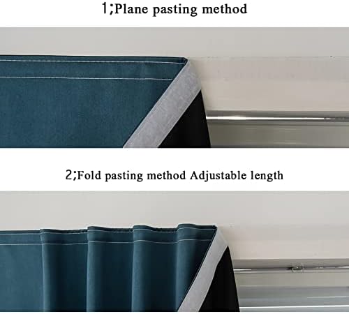 AJAZZ 100% Blackout Shades Window Cover Self Adhesive Curtains Sticky Curtain - Image 5