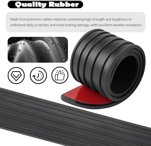 4PCS Car Door Edge Guards with 2.36" Width, Rubber Car Door Sill Protector - Image 3