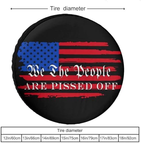 We The People are Pissed Off Tire Covers, Dust-Proof Weatherproof Wheel Covers - Image 3