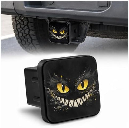 2" Hitch Cover Black Cat Glow Eyes Rubber Towing Hitch Covers Hitch Protector by Unknown