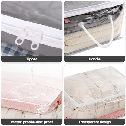10 PCS Clear Zippered Storage Bags - Image 3