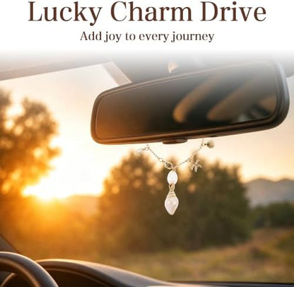 Seashell Tassel Car Charm, Rear View Mirror Pendant - Image 6
