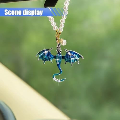 Bling Dragon Car Rear View Mirror Charm - Image 3