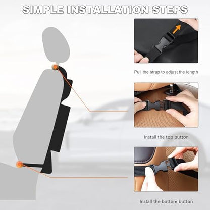 2PCS Car Backseat Organizer, Oxford Car Back Seat Protecter Kick Mat - Image 5