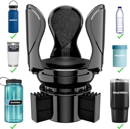 Car Cup Holder Expander, Cup Holder Extender Adapter by Zeyitian