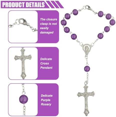 smilfuy 2PCS Car Rosary for Rearview Mirror - Image 3