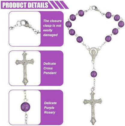 smilfuy 2PCS Car Rosary for Rearview Mirror - Image 3