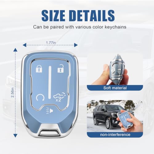 for GMC Key Fob Cover, 5 Buttons TPU Protection Case - Image 5