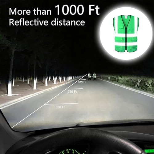 Reflective Safety Vest for Men Women Construction Vest ANSI Standard AP1 - Image 4