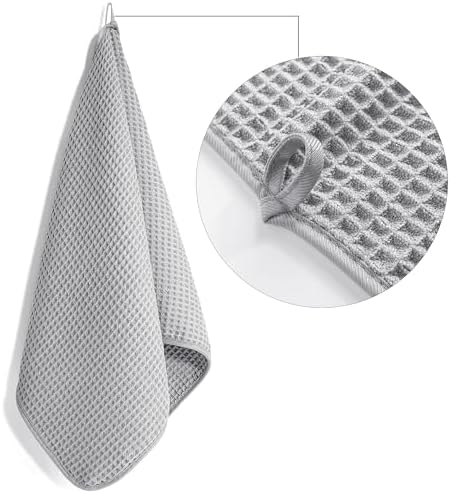 POLYTE 430 GSM Poly Blend Microfiber Quick Dry Waffle Hand Towel, 16x30 in - Image 3