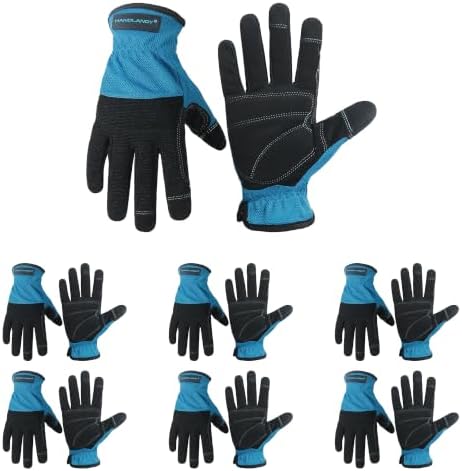 HANDLANDY Work Gloves for Men & Women, Utility Mechanic Working Gloves Touch by HANDLANDY