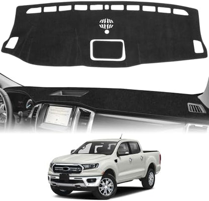 Dash Cover Mat Compatible with Ford Ranger 2019 2020 2021 2022 Dashboard Cover by HPEVA