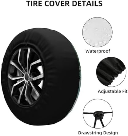 Spare Tire Cover Adventure Wheel Covers Weatherproof Universal Wheel Protectors - Image 3