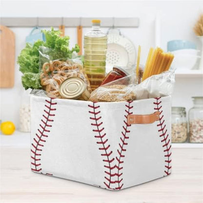 Pardick 2Pack Sports Baseball Print Large Collapsible Storage Bins, Sports - Image 6