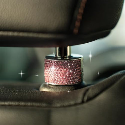 Rislobx 2PCS Magnetic Car Headrest Collars, Rhinestone Car Head Rest Collars - Image 4