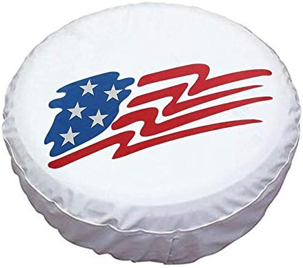 Spare Tire Cover 16 inch Waterproof PVC Leather Wheel Cover American Star by HEALiNK