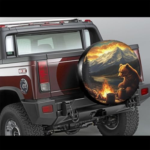 Bear with Mountains Spare Tire Cover - Image 2