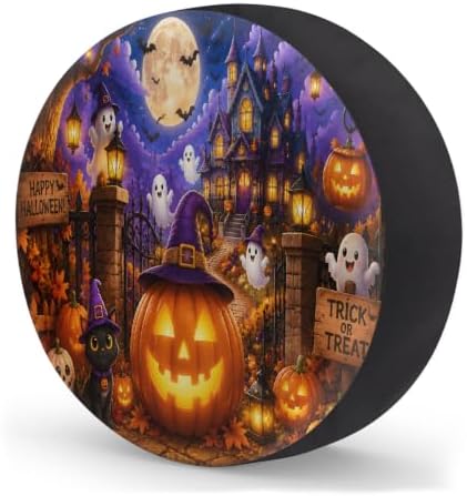 Halloween Spare Tire Cover Waterproof Dust-Proof Spare Wheel Covers - Image 2