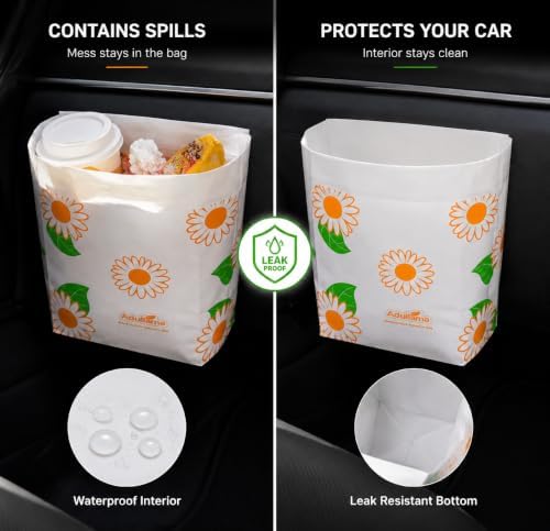 20PCS Large Car Garbage Bin Bags, Stick-On Leak-Resistant Car Trash Bags - Image 4