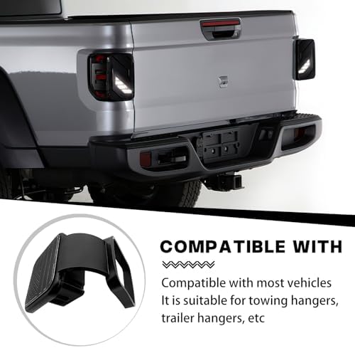 Trailer Hook Dust-Proof Plug, 1.9 Inch Hitch Cover Trailer Hitch Cover - Image 4