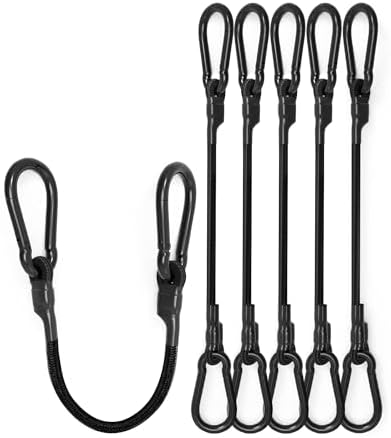8 Pack 12" Heavy Duty Bungee Cords by LuckyStraps
