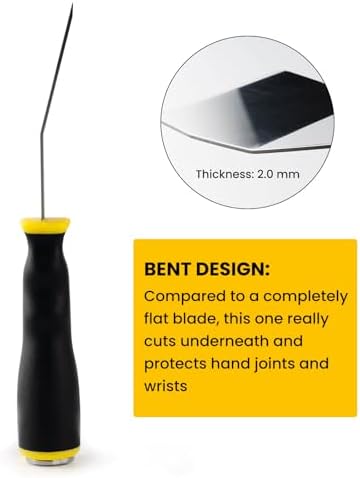 Mister Rui 3" Heavy Duty Bent Scraper, Hammer End - Image 4