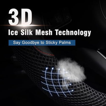 KAFEEK 16 inch Steering Wheel Cover, Microfiber Leather - Image 3