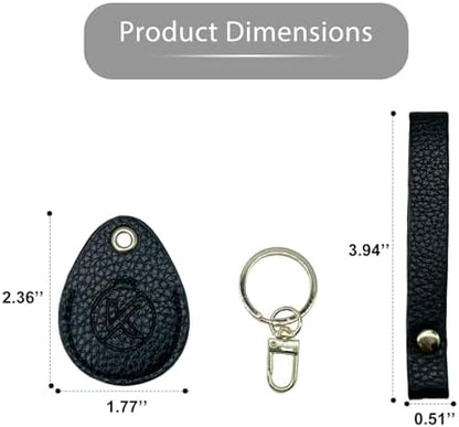 Leather Key Fob Holder, Access Card Key Chains RFID Protector, NFC Smart Key - Image 4