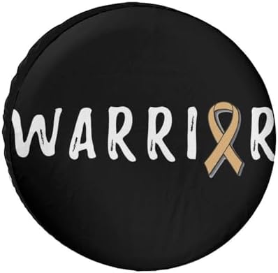 Warrior Childhood Cancer Awareness Tire Covers, Dust-Proof Weatherproof Wheel - Image 7