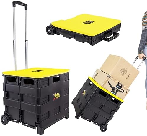 dbest Products Quik Cart Standard Collapsible Rolling Crate by dbestproductsInc