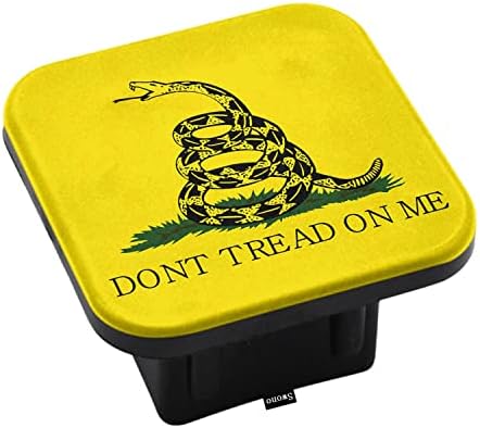 Swono Don't Tread On Me Car Rear Hitch Covers Animal Snake Coiled in Grass by Swono
