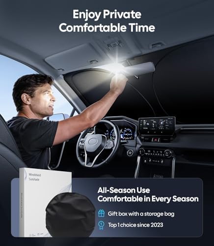 Wigoo for Nissan Kicks Windshield Sunshade, Custom Fit, Keeps Interior Cool - Image 6