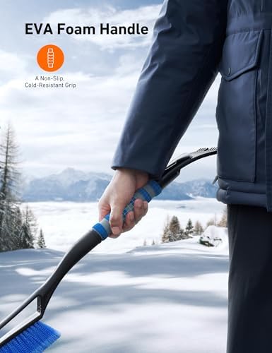 AstroAI 27" 2-in-1 Detachable Snow Brush & Ice Scrapers - Image 5