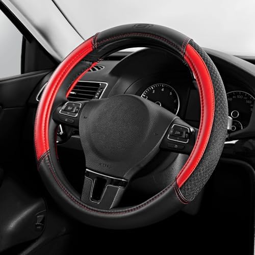 Skechers Air-Cooled Steering Wheel Cover, Leather Car Steering Wheel Cover by Unknown