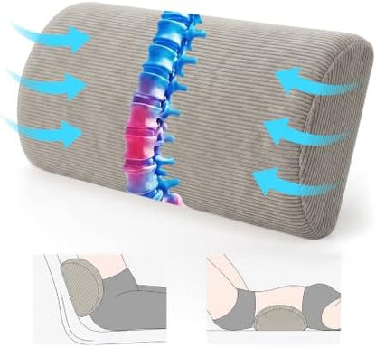 XIAIJIA Lumbar Support Pillow for Couch, Recliner Chair, Light Grey - Image 3