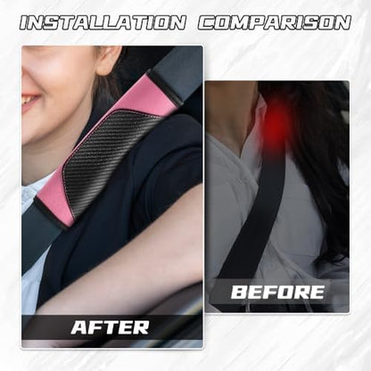 2PCS Car Seat Belt Cover Pads, Seatbelt Shoulder Cushion - Image 5