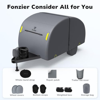 RV Cover for R Pod, Fonzier RV Cover for Teardrop Camper - Image 3