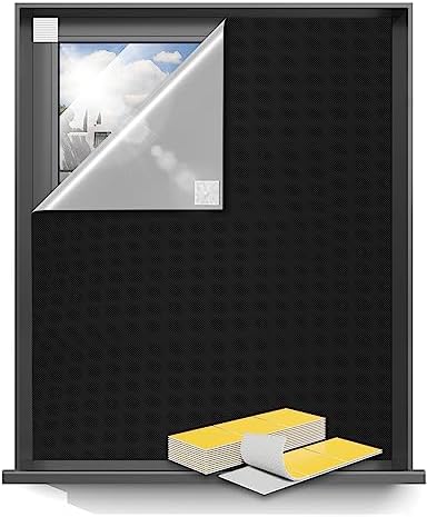 Sumobaby Blackout Curtains 60"x36" Portable No Drill Black Out Window Cover by Sumobaby