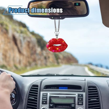 Bling Lip Diamond Car Hanging Accessories - Image 3