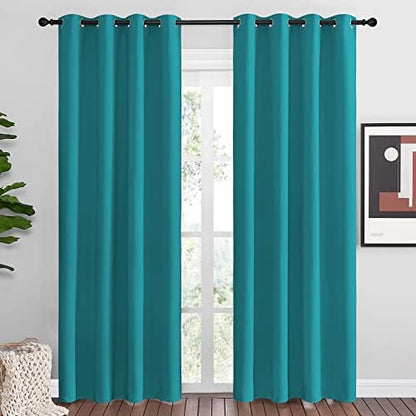 NICETOWN Room Darkening Curtains 86 inch Length 2 Panels, Thermal Insulated by NICETOWN