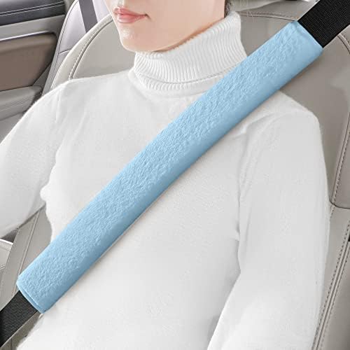 LACDL Extra Long Seatbelt Cover Super Soft Furry by LeadingAComfortableDrivingLife