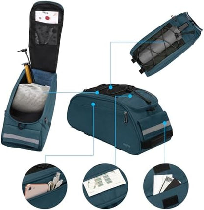 MOSISO Bike Rack Bag, Waterproof Bicycle Trunk Pannier Rear Seat Pouch - Image 3